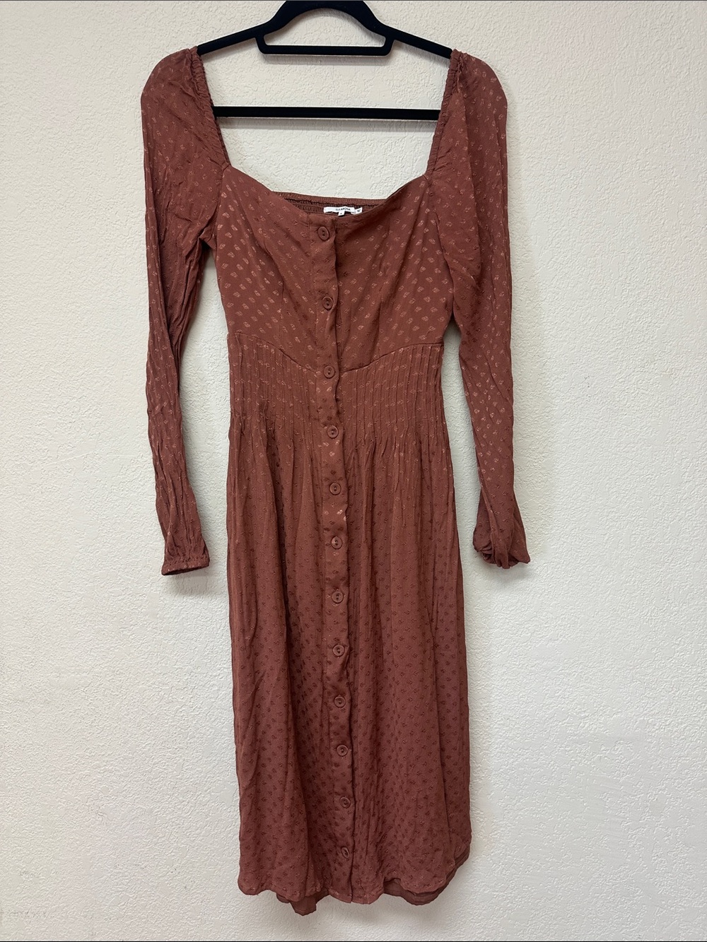 Tularosa womans Brown Boho midi Dress size S